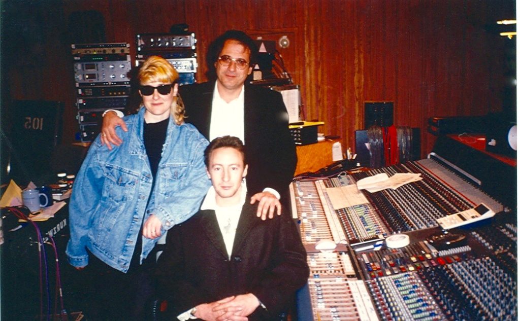 Stingray with producer Bob Erzin & Julian Lennon early 90'sjpg