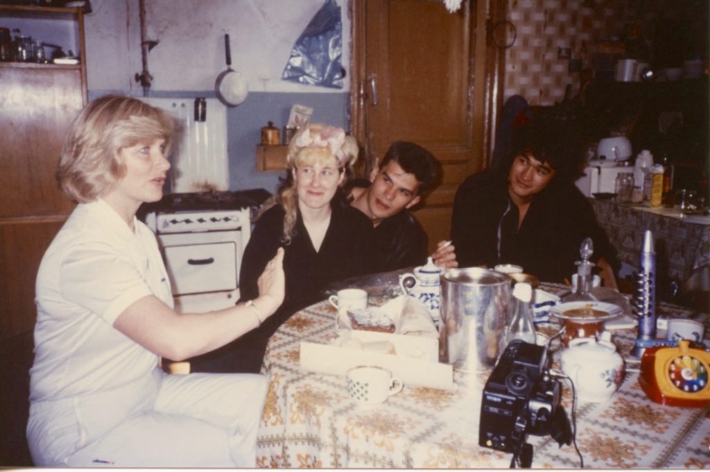 7 hours in Lenigrad, Joanna's mom, Joanna, Yuri and Victor 1987