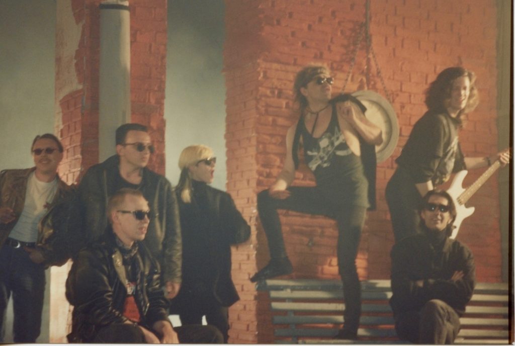 Everything Is Rock n' Roll video shoot, moscow 90's